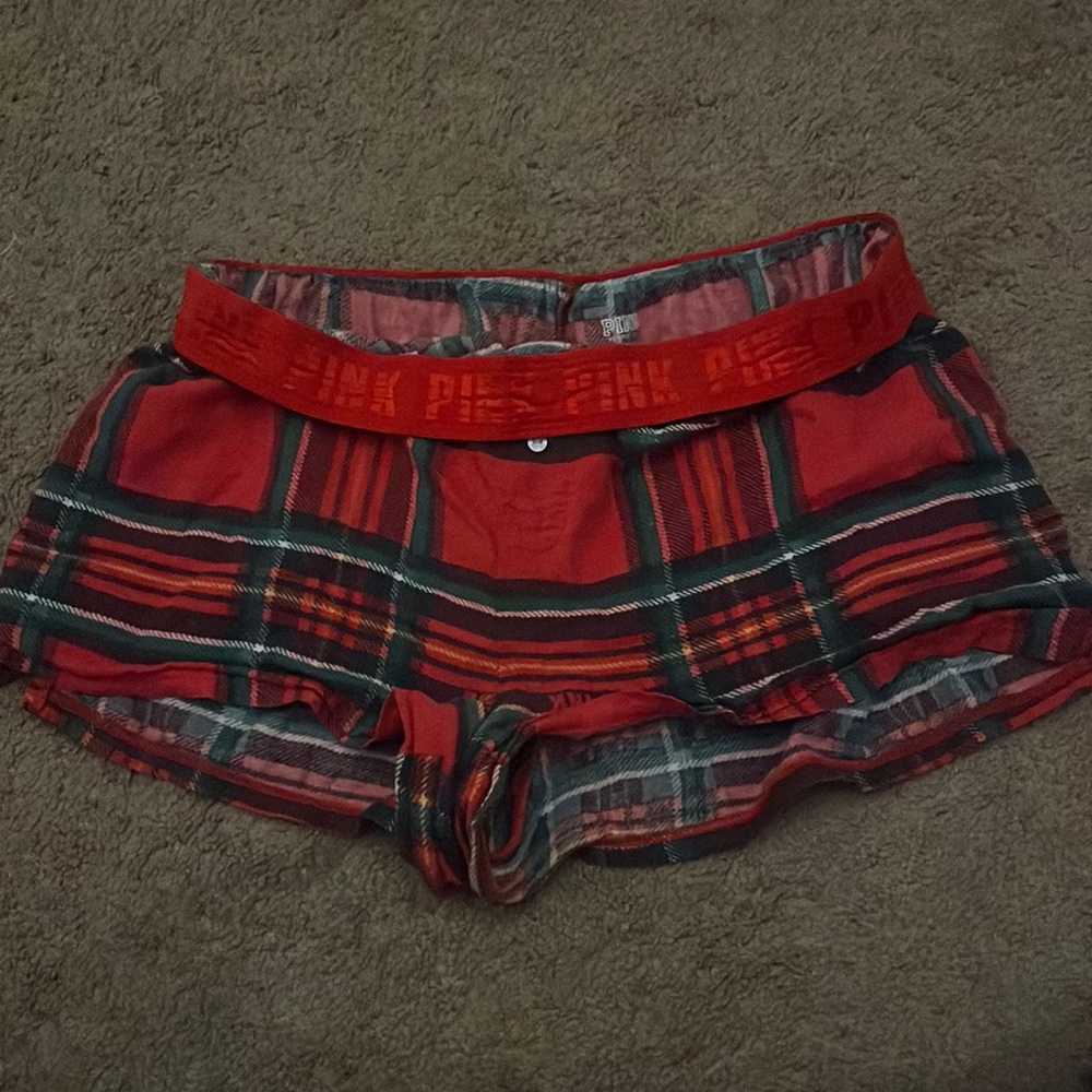 PINK victoria’s secret Xs Christmas sleep shorts
